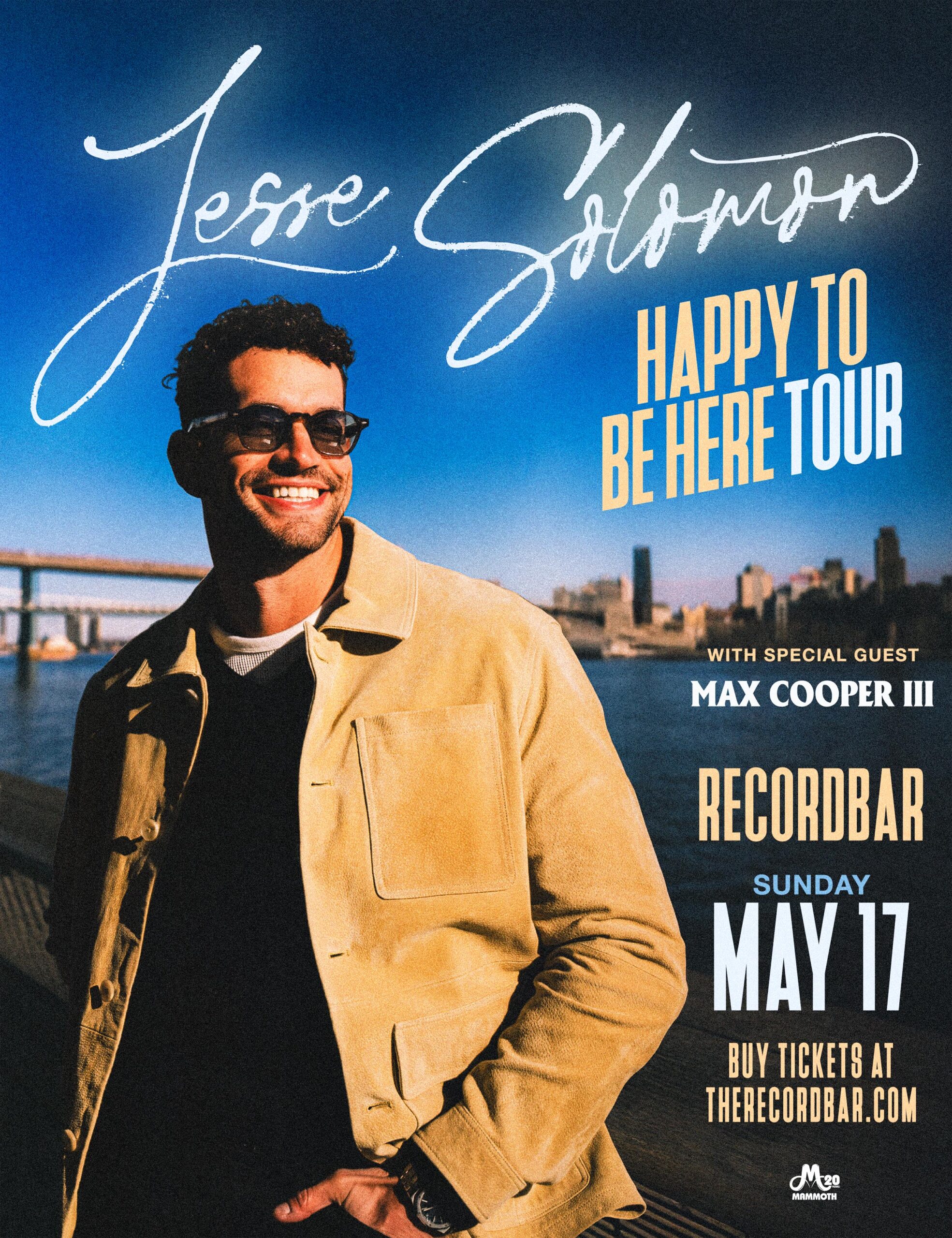 Jesse Solomon at recordBar show poster